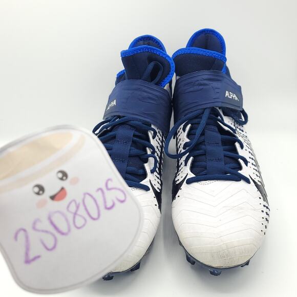 Nike Alpha Menace Pro 2 Navy Blue Cleats (AQ3209-104) Men's Size 12.5 - Picture 8 of 9